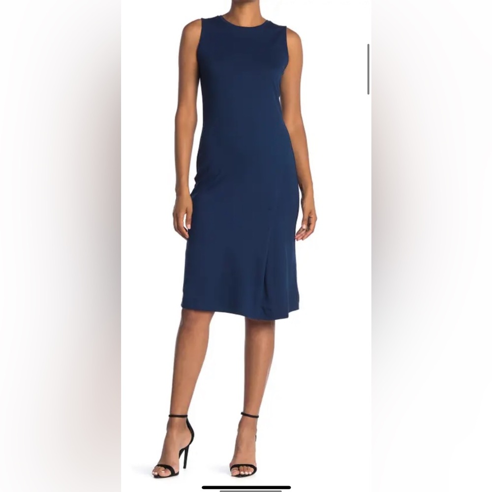 T Tahari Navy Blue Dress